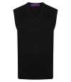 H724 Mens Sleeveless V Neck Jumper Navy colour image